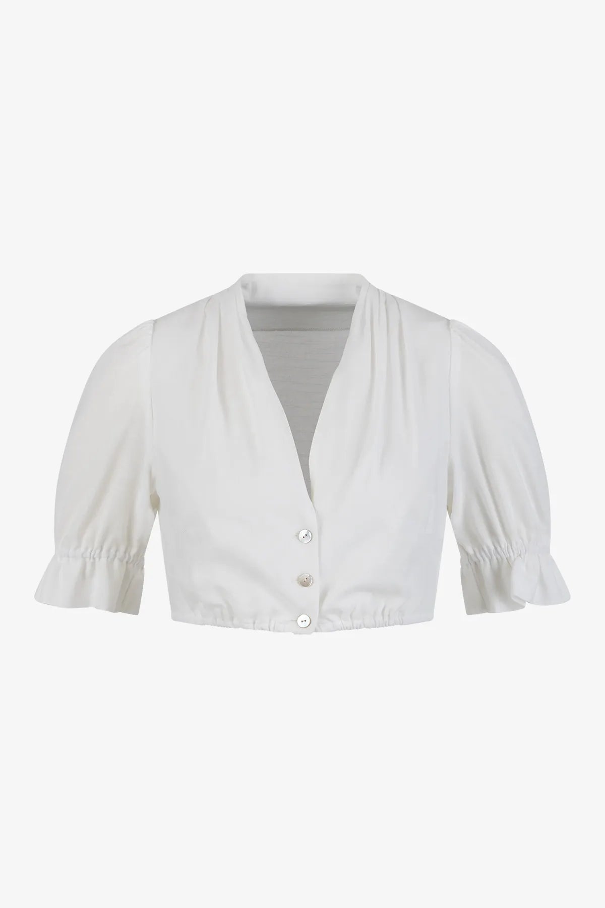 Dirndlbluse aus Baumwoll-Leinen Mix 01