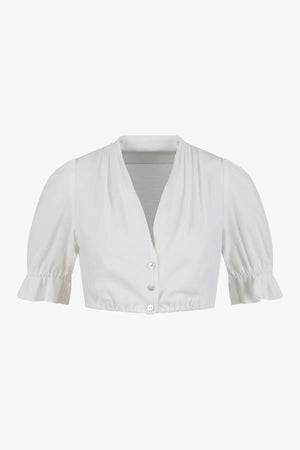 Dirndlbluse aus Baumwoll-Leinen Mix 01