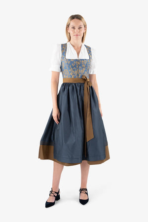 Dirndlbluse aus Baumwoll-Leinen Mix 03