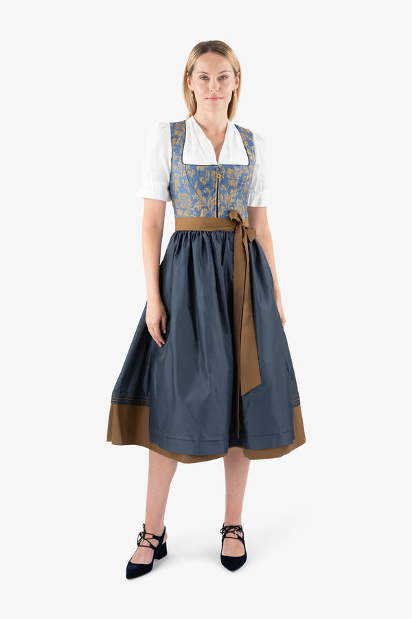 Dirndlbluse aus Baumwoll-Leinen Mix 03