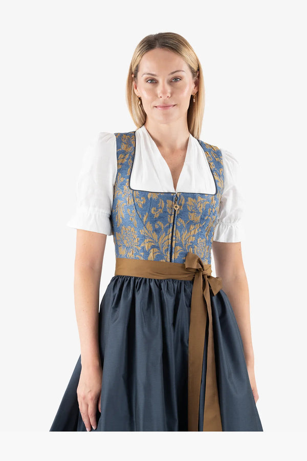 Dirndlbluse aus Baumwoll-Leinen Mix 06