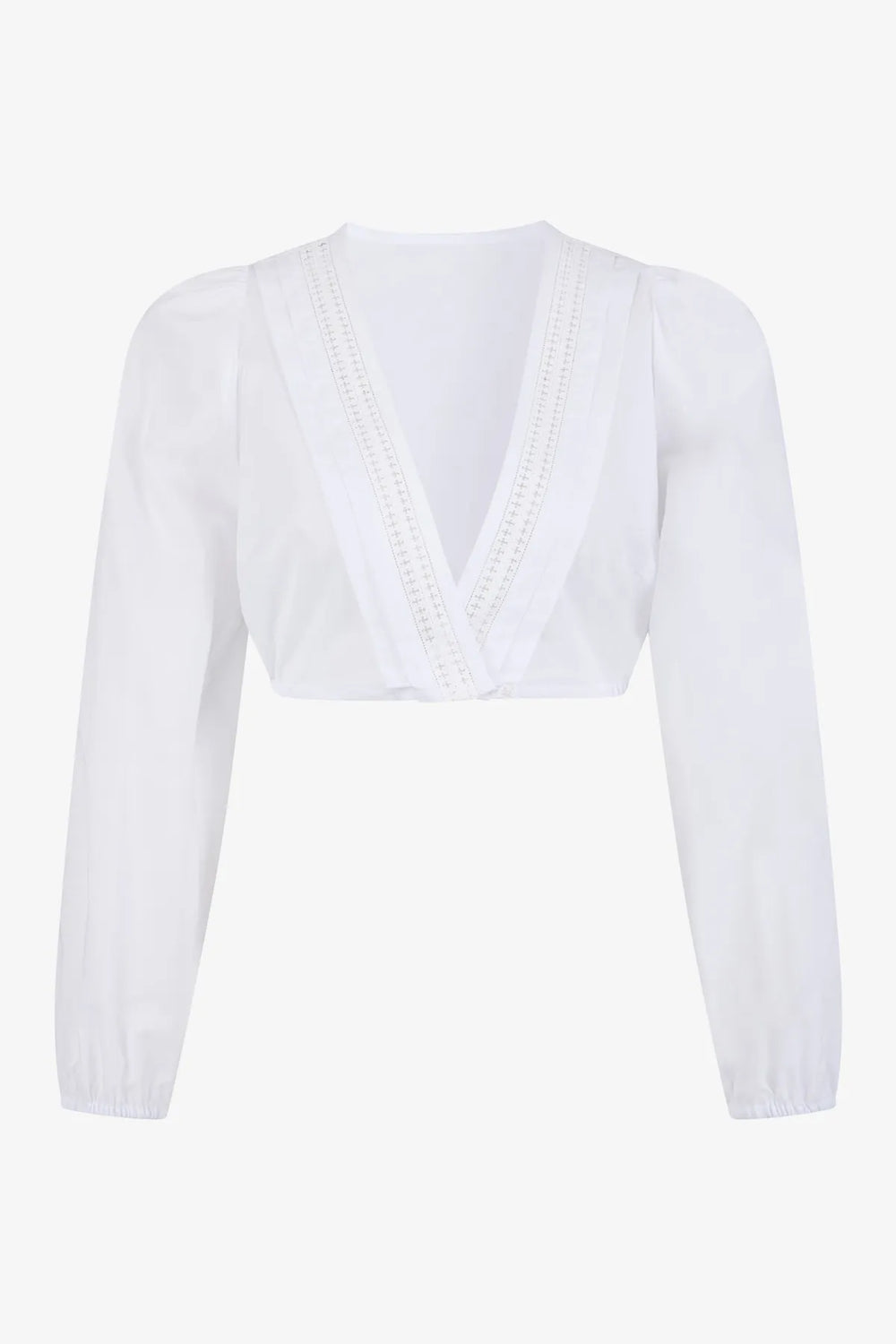 Dirndlbluse aus transparenter Baumwolle 01