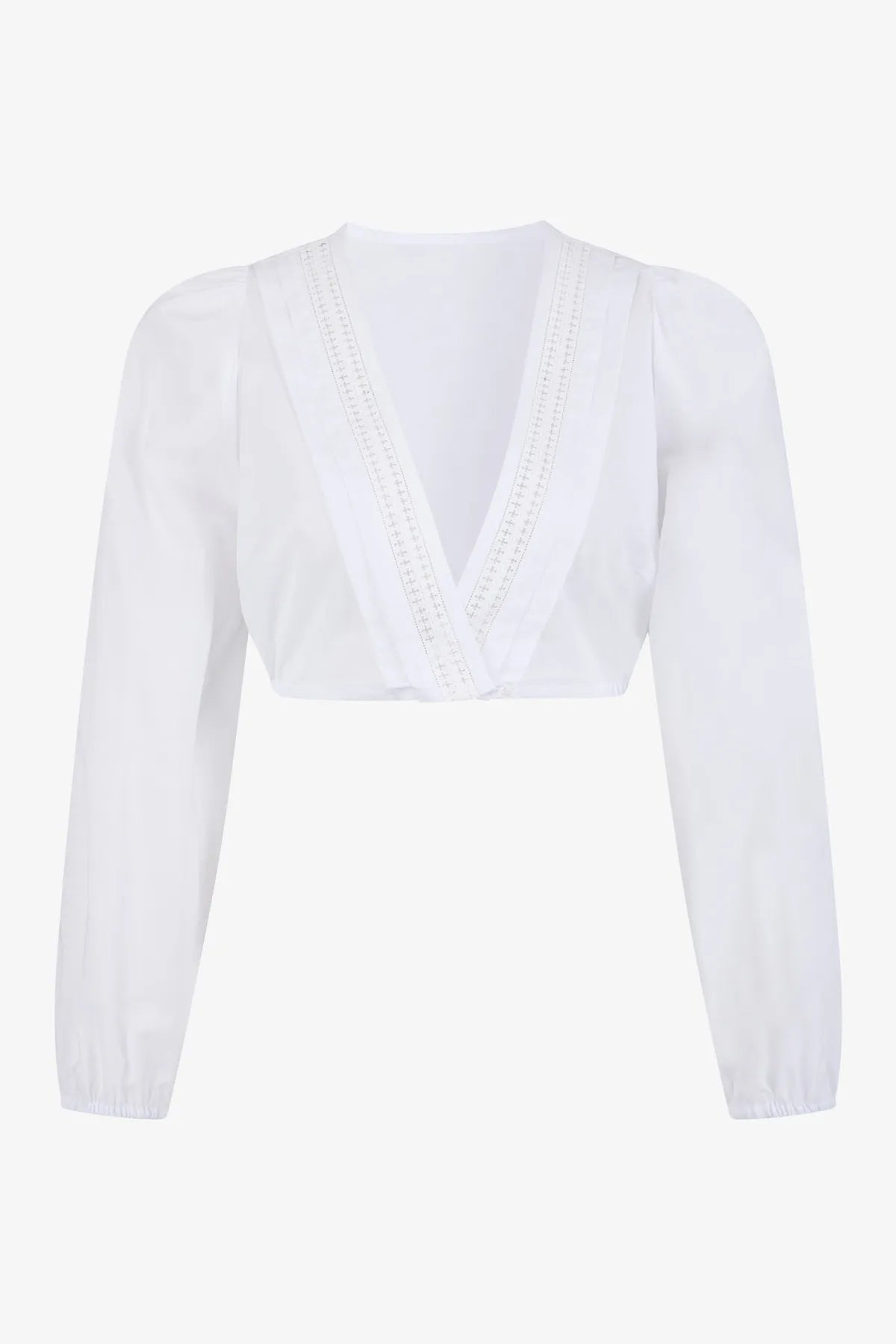 Dirndlbluse aus transparenter Baumwolle 01