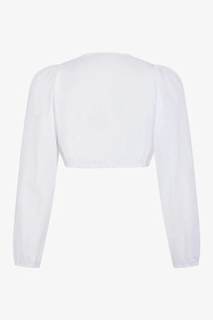 Dirndlbluse aus transparenter Baumwolle 02