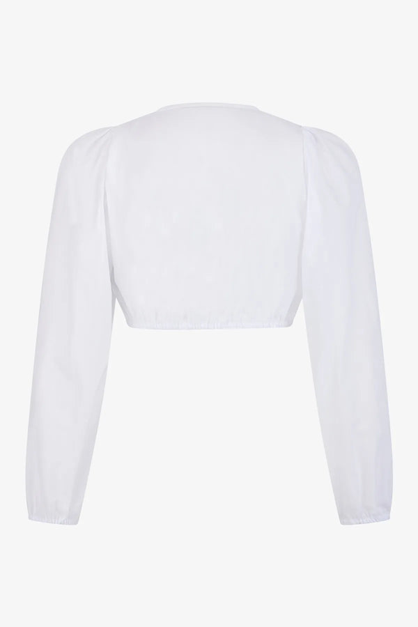 Dirndlbluse aus transparenter Baumwolle 02