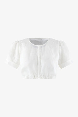 Jacquardbluse mit Faltdetail 01