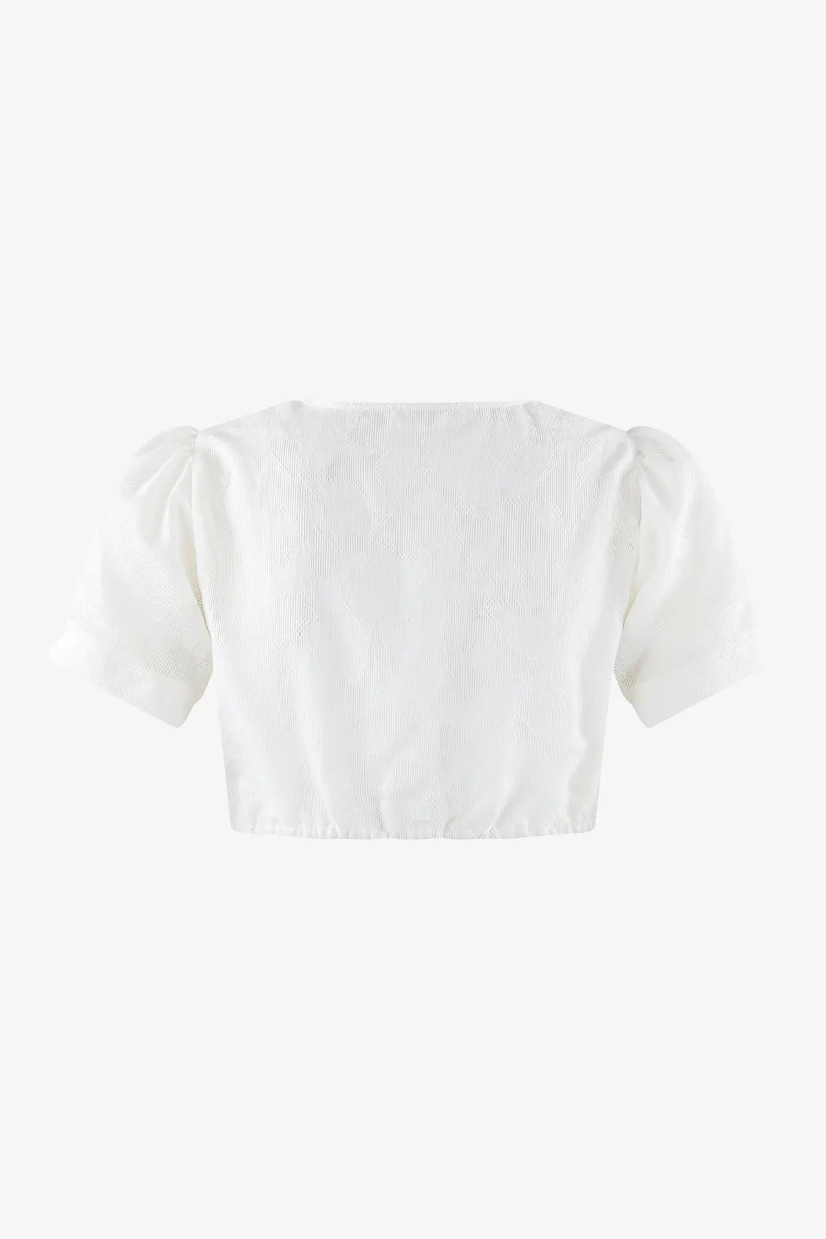 Jacquardbluse mit Faltdetail 02