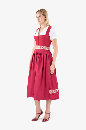 Dirndlbluse aus bügelfreier Baumwolle 04