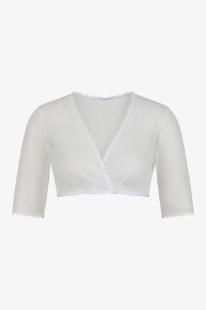 Elegante Dirndlbluse mit Tupfendesign 01
