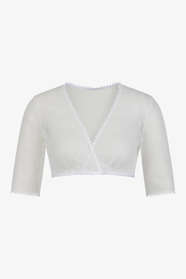Elegante Dirndlbluse mit Tupfendesign 01