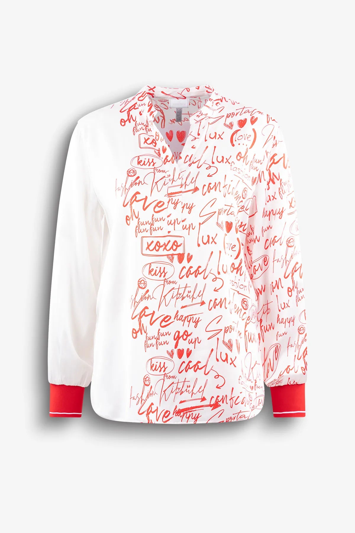 Bluse mit Tunika-Ausschnitt 01