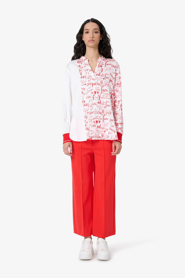 Bluse mit Tunika-Ausschnitt 03