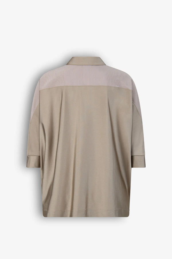 Oversized Half-Zip-Shirt aus Jersey 02
