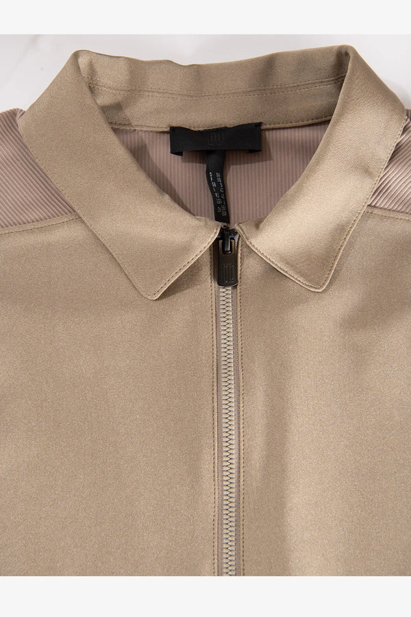 Oversized Half-Zip-Shirt aus Jersey 08