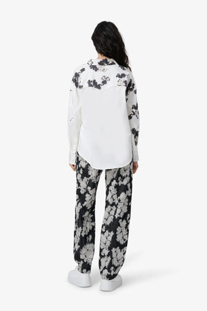 Hemdbluse mit floralem Print 05