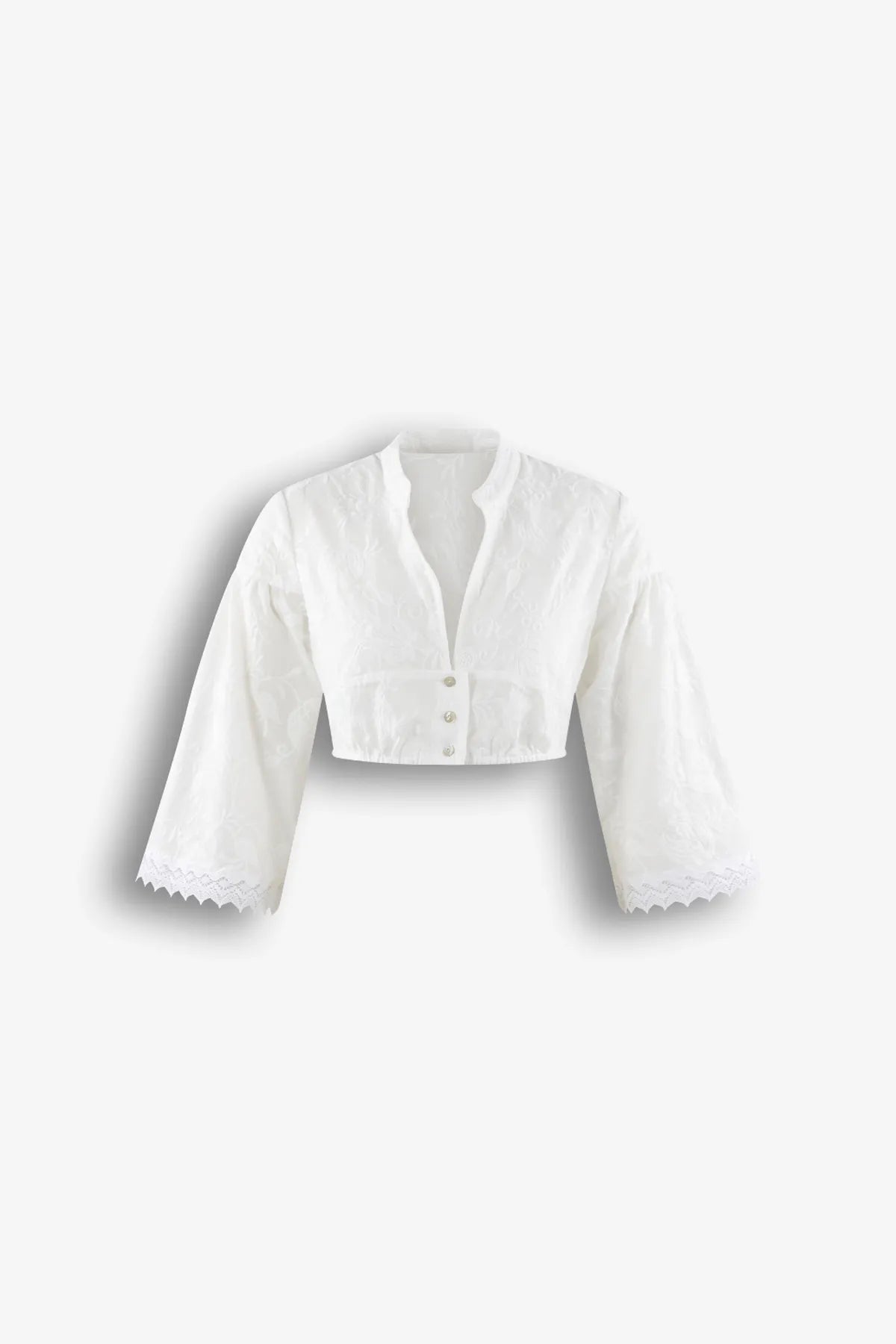 Spitzen Dirndlbluse 01