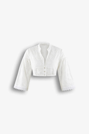 Spitzen Dirndlbluse 01