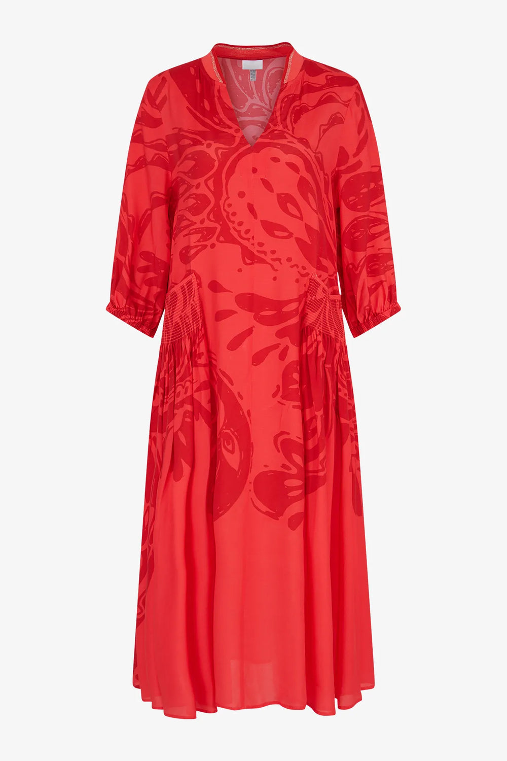 Maxi-Kleid mit Stehkragen 01