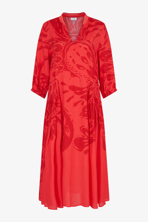 Maxi-Kleid mit Stehkragen 01