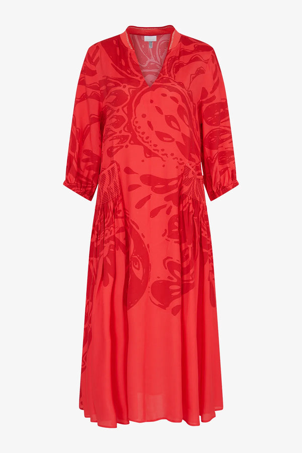 Maxi-Kleid mit Stehkragen 01