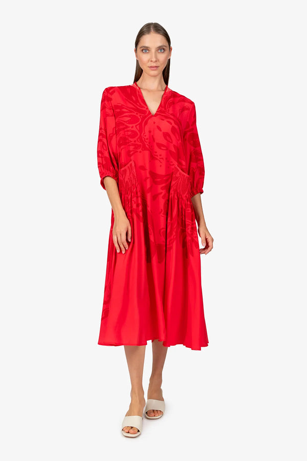 Maxi-Kleid mit Stehkragen 02