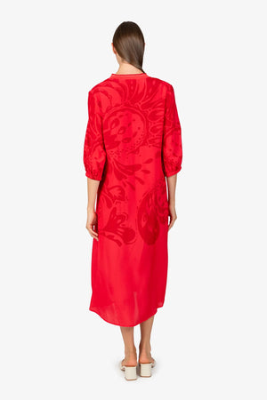 Maxi-Kleid mit Stehkragen 04
