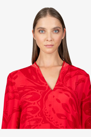 Maxi-Kleid mit Stehkragen 07