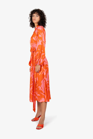 Wickelkleid mit langem Ärmel 03