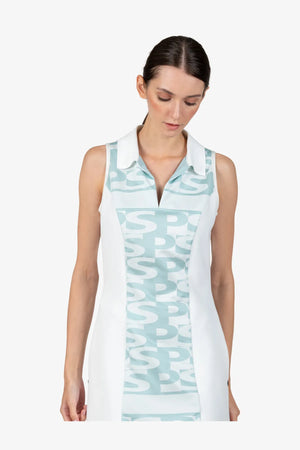Ärmelloses Kleid mit Hemdkragen 05
