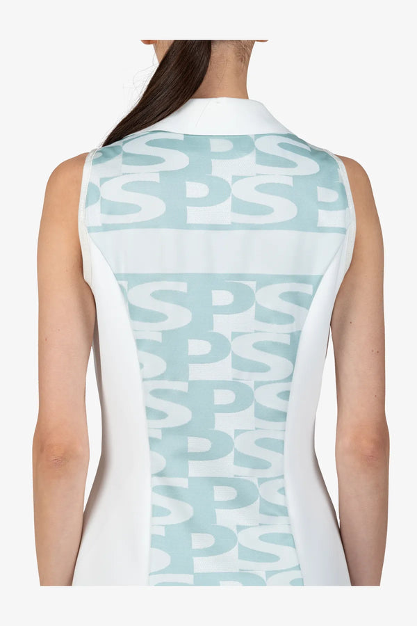 Ärmelloses Kleid mit Hemdkragen 06