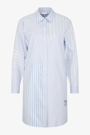 Hemdblusenkleid mit Kragen 01