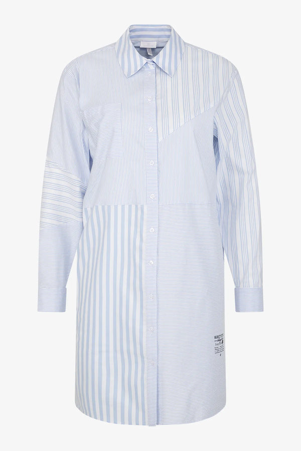 Hemdblusenkleid mit Kragen 01