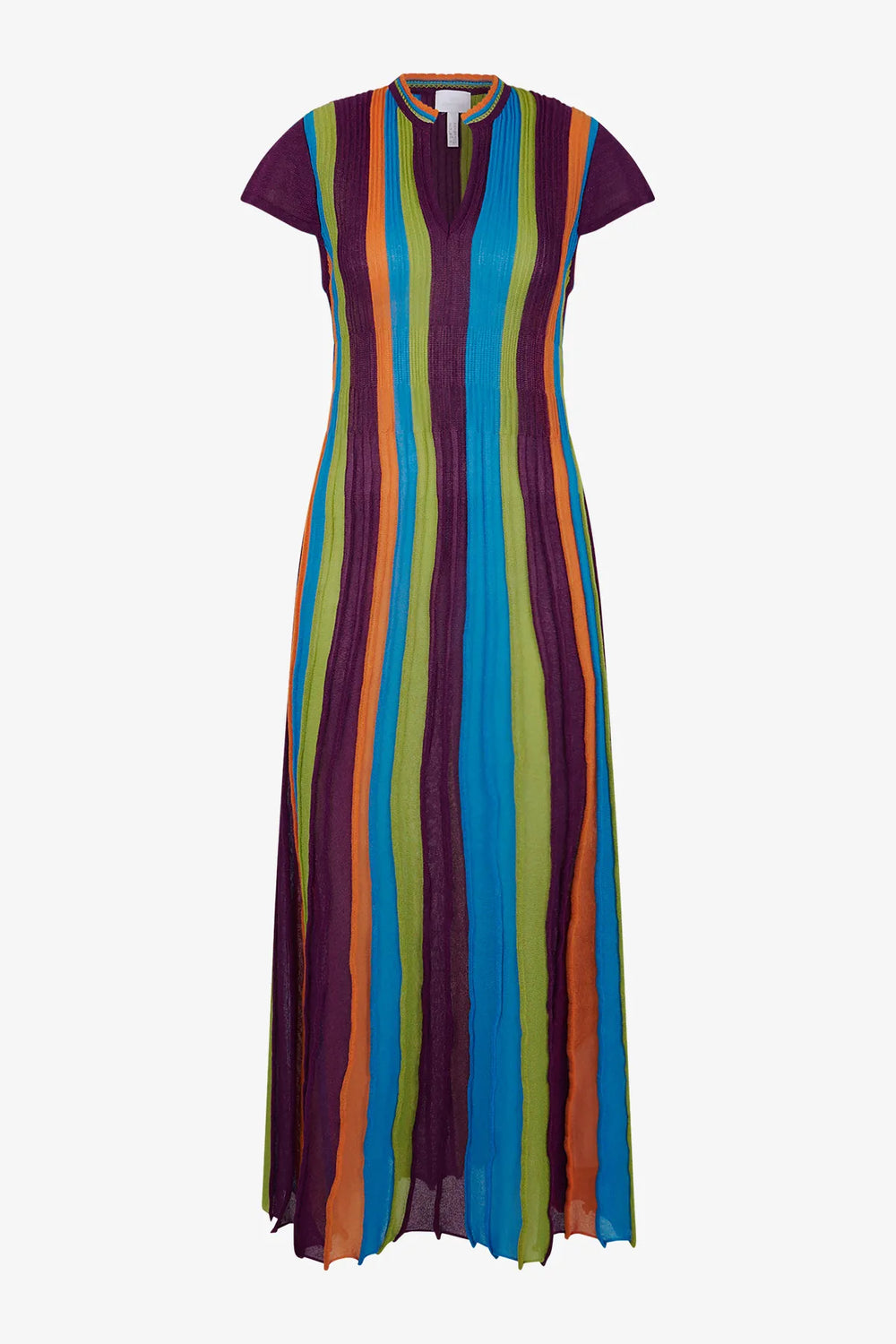 Strickkleid mit kleinem V-Ausschnitt 01