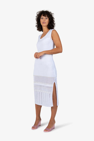 Ärmelloses Strickkleid 03