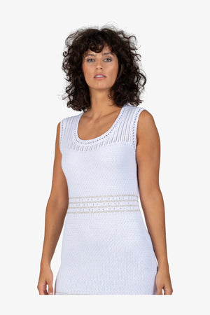 Ärmelloses Strickkleid 05