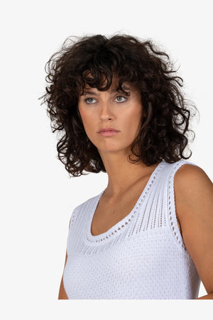 Ärmelloses Strickkleid 07