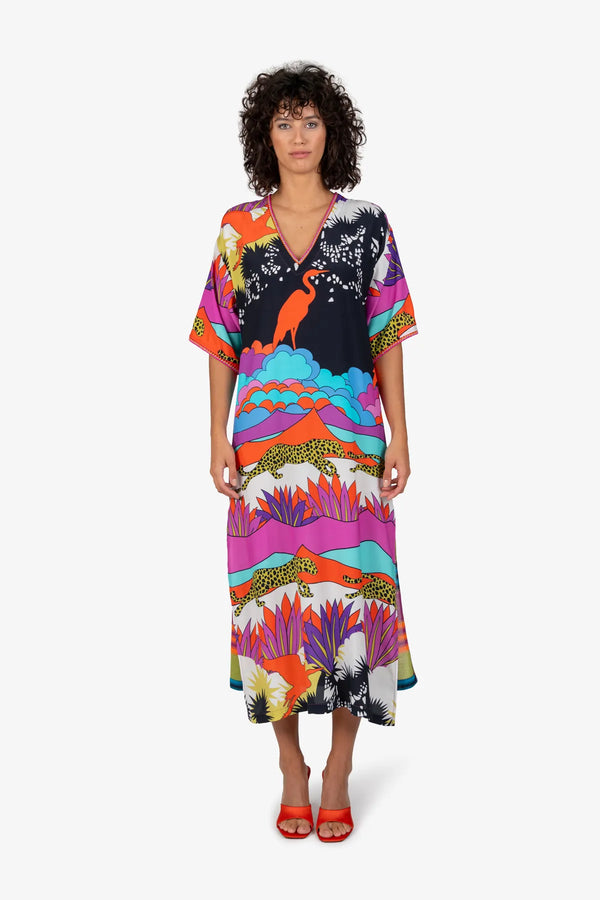 Maxikleid mit V-Ausschnitt 02