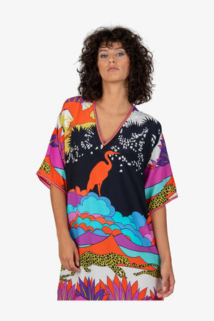 Maxikleid mit V-Ausschnitt 05