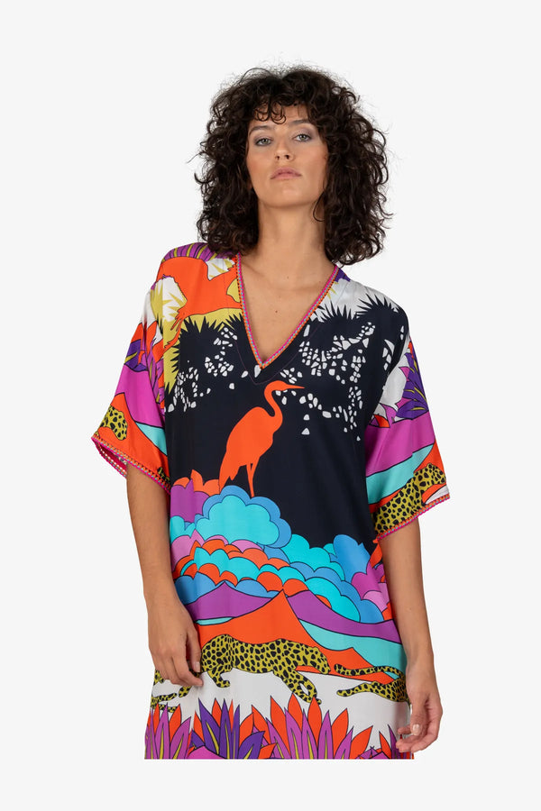 Maxikleid mit V-Ausschnitt 05