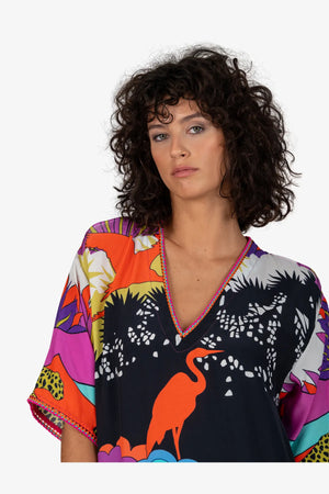 Maxikleid mit V-Ausschnitt 07