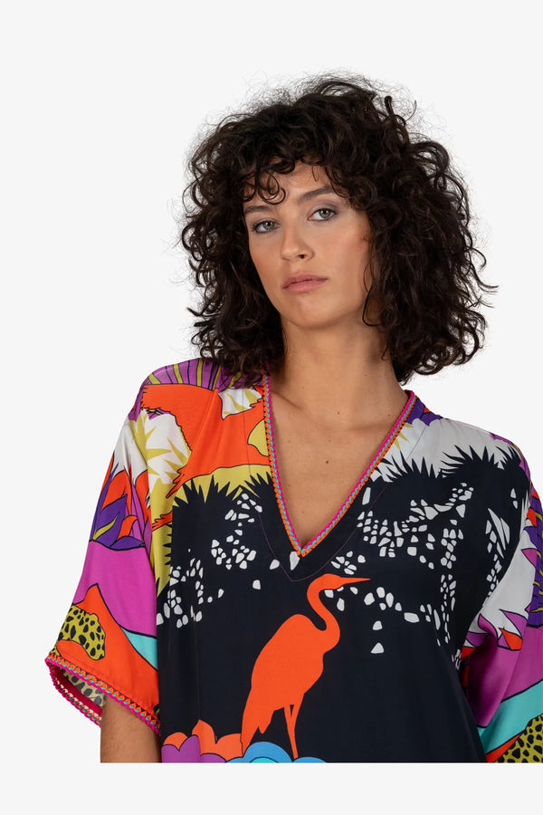 Maxikleid mit V-Ausschnitt 07