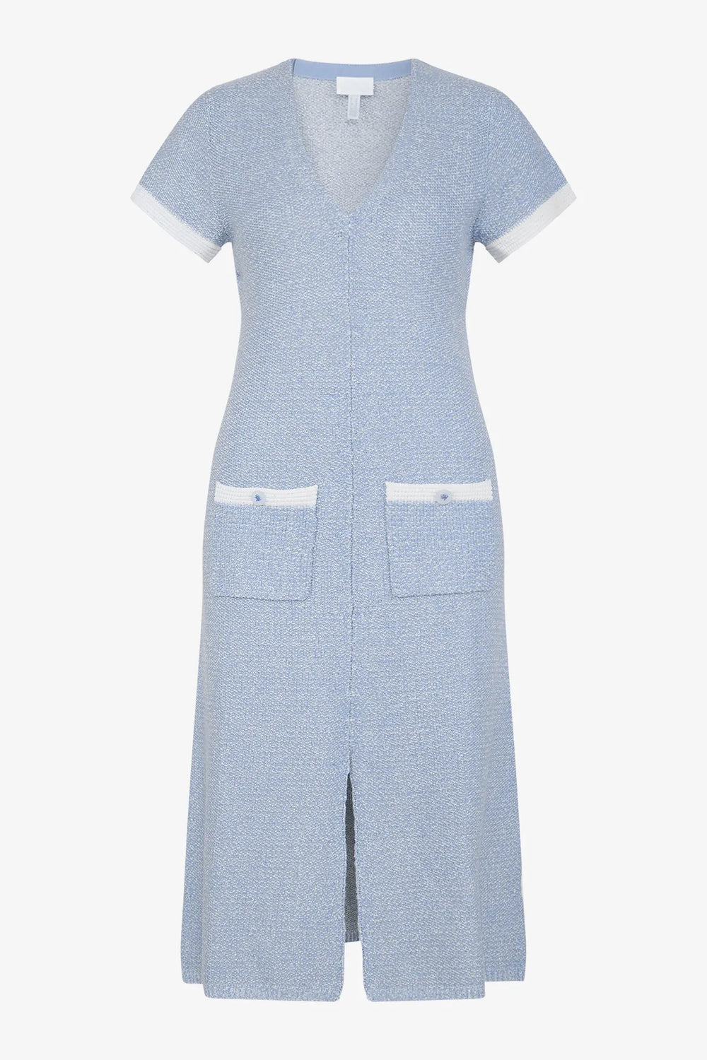 Strickkleid mit V-Ausschnitt 01