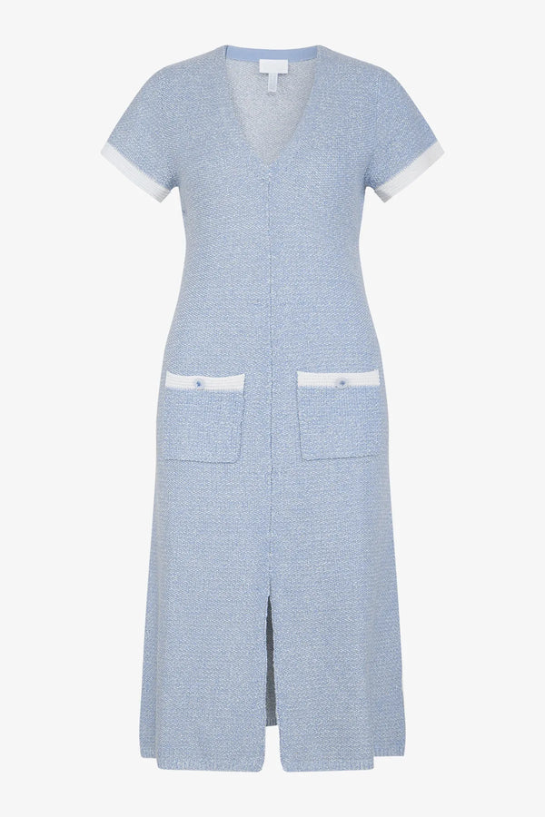 Strickkleid mit V-Ausschnitt 01