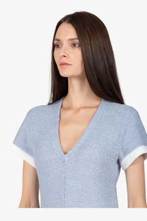 Strickkleid mit V-Ausschnitt 07