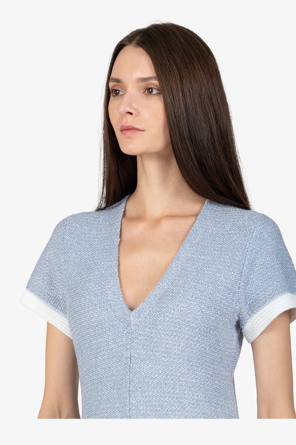 Strickkleid mit V-Ausschnitt 07