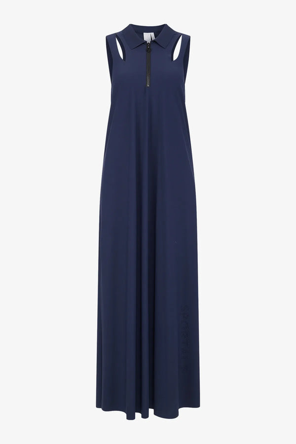 Ärmelloses Kleid mit Hemdkragen 01