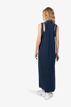 Ärmelloses Kleid mit Hemdkragen 04