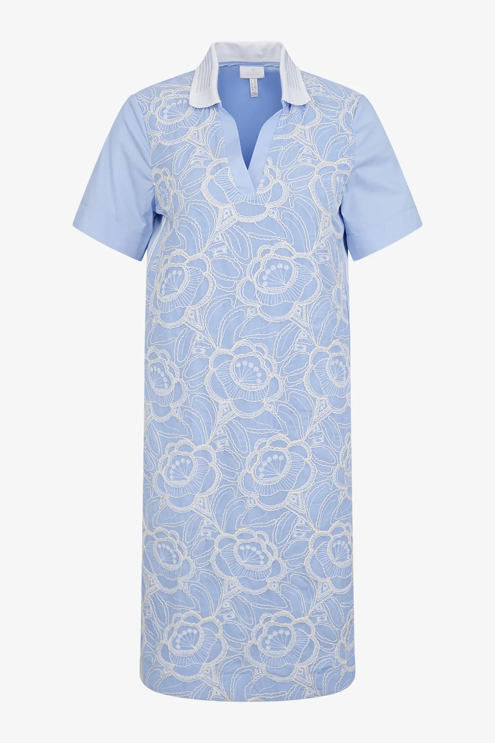 T-Shirt-Kleid mit Polo-Kragen 01