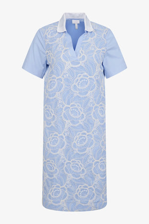 T-Shirt-Kleid mit Polo-Kragen 01
