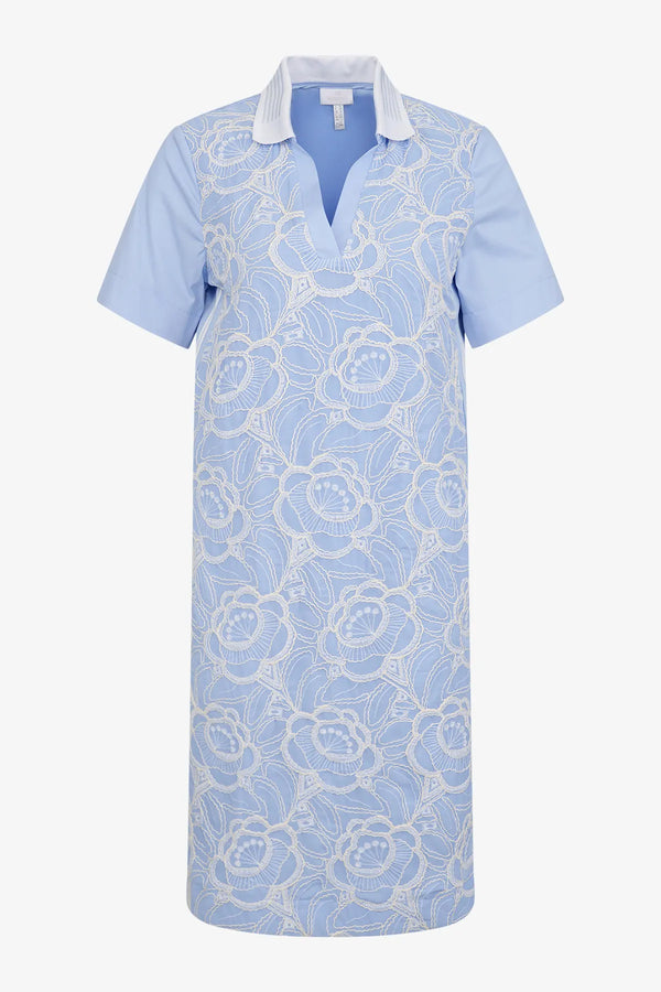 T-Shirt-Kleid mit Polo-Kragen 01